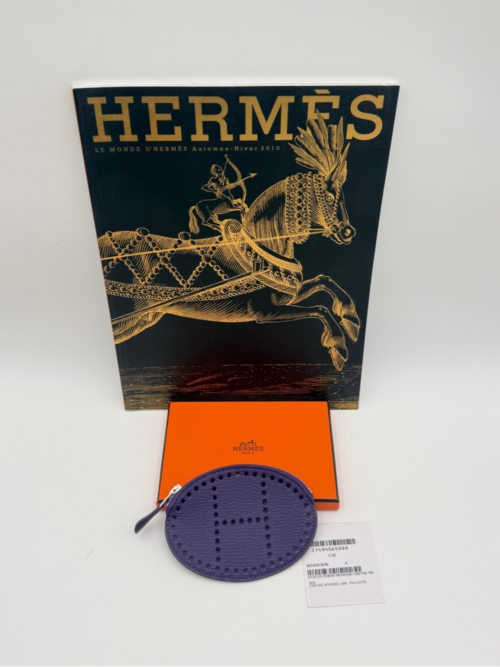 Hermès Evelyne Porte Monnaie Coin Purse  Iris